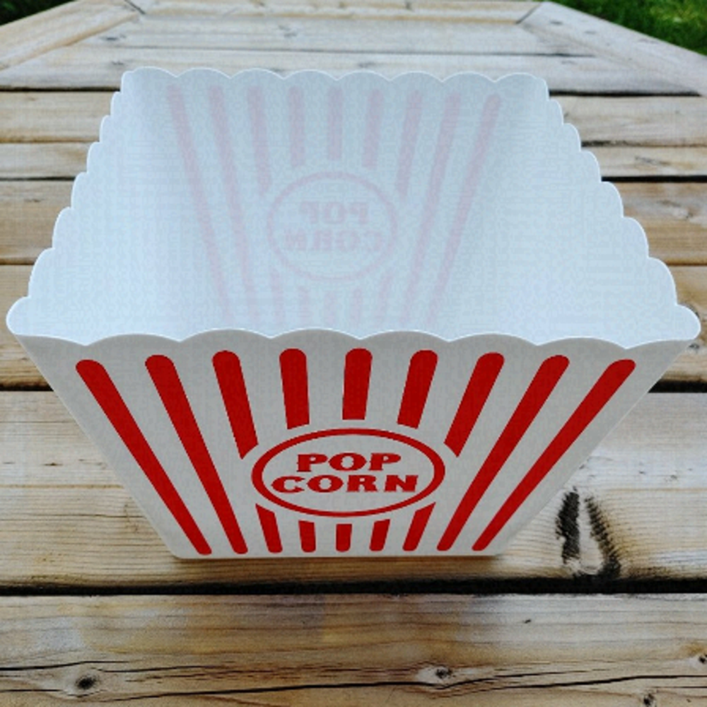 Plastic Pop Corn Bucket Movie Night Date Night
